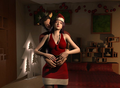 [221] VAM-女神-圣诞黑丝-晚漫-共享AI国漫精致绘画AI高清视频